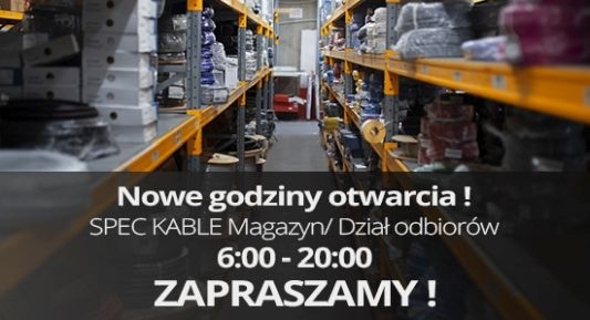 Nowe godziny otwarcia magazynu