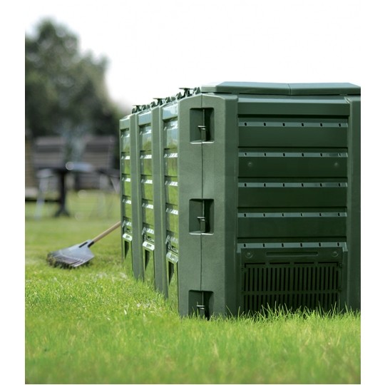0Kompostownik 1200L 3-komorowy czarny 719x1980x826mm Module Compogreen Propserplast