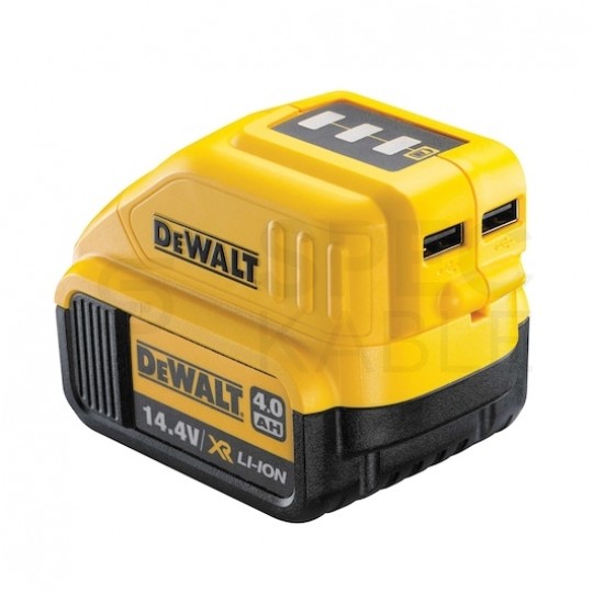 Adapter 2x USB A do ładowania małych urządzeń XR 10,8V / 14,4V / 18V DCB090 DeWALT
