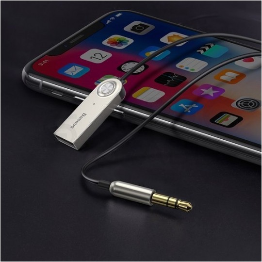 Adapter Bluetooth 5.0 Odbiornik transmiter Audio do gniazda AUX mini Jack 3,5mm BASEUS
