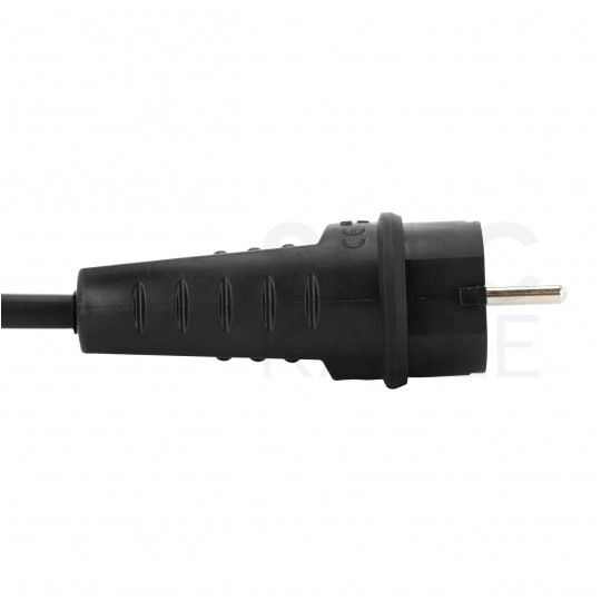 Adapter kempingowy gniazdo 3P 16A / wtyk 2P+Z Uni-Schuko 16A 230V IP44 na kablu OW 3x2,5mm2 0,5m