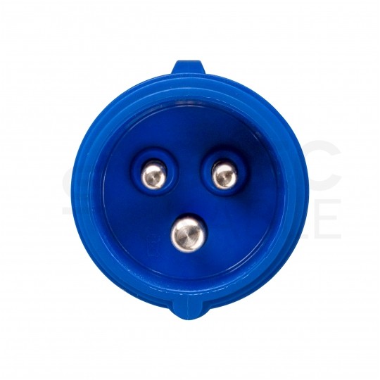 Adapter kempingowy wtyk 3P 16A / listwa zasilająca gumowa 3x 2P+Z 16A 230V IP44 na kablu OW 3x2,5mm2 0,5m