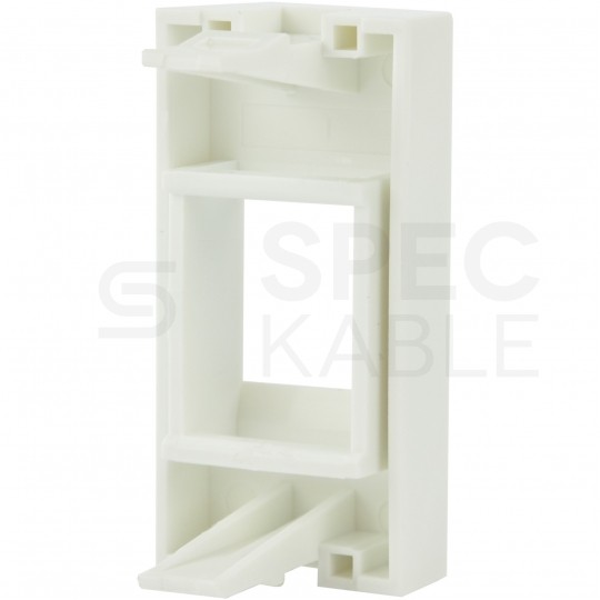 Adapter keystone pojedynczy 1M 22,5x45 biały Mediabox NEKU
