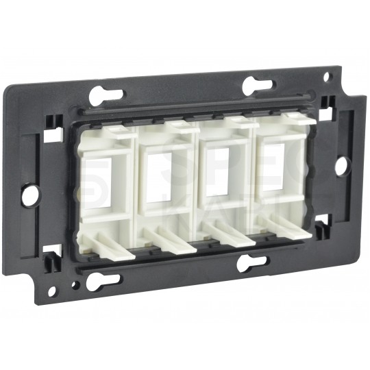 Adapter keystone pojedynczy 1M 22,5x45 biały Mediabox NEKU