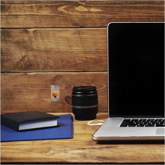 Adapter keystone pojedynczy metalowy 35,5x19,1mm montaż do obudowy NEKU