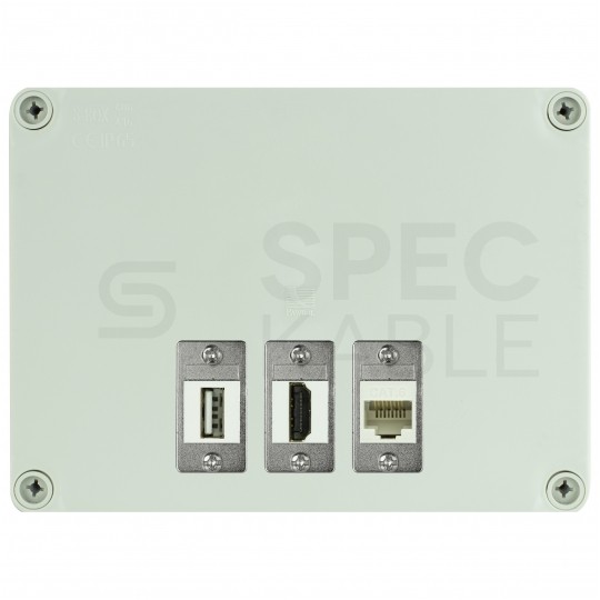 Adapter keystone pojedynczy metalowy 35,5x19,1mm montaż do obudowy NEKU