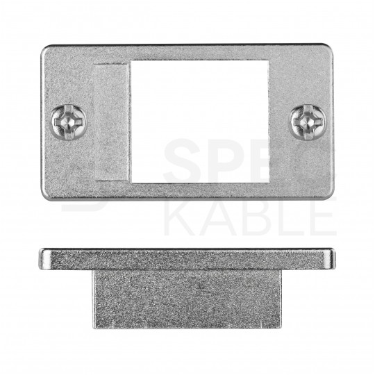 Adapter keystone pojedynczy metalowy 35,5x19,1mm montaż do obudowy NEKU