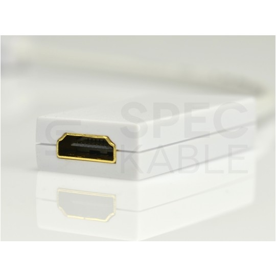 Adapter mini-DVI / HDMI FHD@60 (wtyk / gniazdo) 10cm