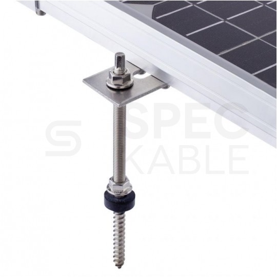 Adapter montażowy 45x80x3mm nierdzewny A2 do śrub dwugwintowych M10