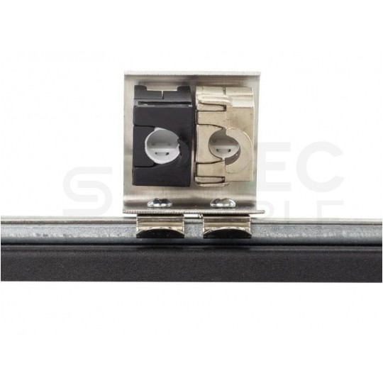 Adapter montażowy keystone podwójny na szynę DIN TH35 metalowy Alantec