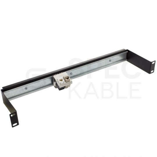 Adapter montażowy keystone podwójny na szynę DIN TH35 metalowy Alantec