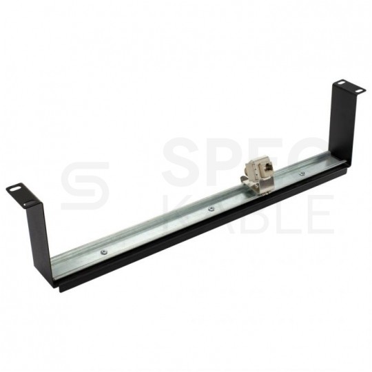 Adapter montażowy keystone pojedynczy na szynę DIN TH35 metalowy Alantec