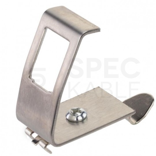 Adapter montażowy keystone pojedynczy na szynę DIN TH35 metalowy Alantec