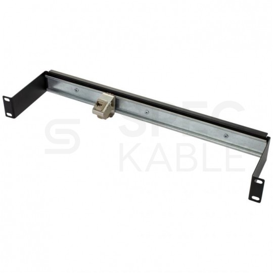 Adapter montażowy keystone pojedynczy na szynę DIN TH35 metalowy Alantec