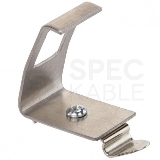 Adapter montażowy keystone pojedynczy na szynę DIN TH35 metalowy Alantec