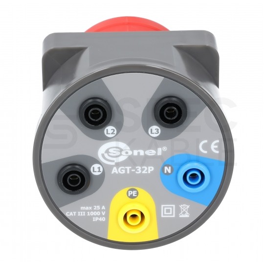 Adapter pomiarowy do gniazd siłowych 3-fazowych [5p] 32A SONEL AGT-32P