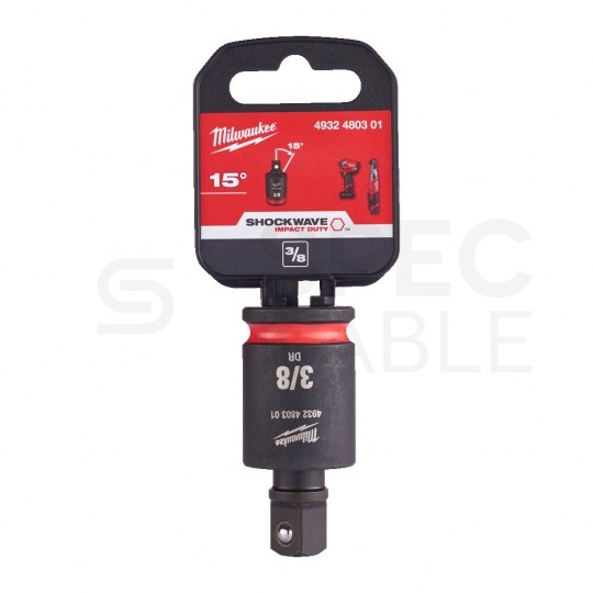 Adapter przegub kątowy do kluczy udarowych 3/8" SHOCKWAVE MILWAUKEE