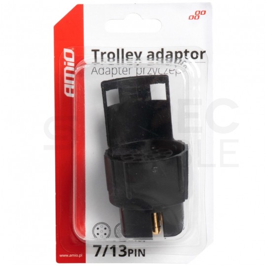 Adapter przyczepowy 12V Przejściówka 7-pin (wtyk) / 13-pin (gniazdo)