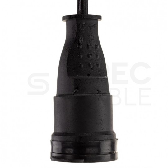 Adapter siłowy wtyk [5p] 16A / gniazdo [2P+Z] 16A 230V IP44 na kablu OW 3x1,5mm2 0,5m