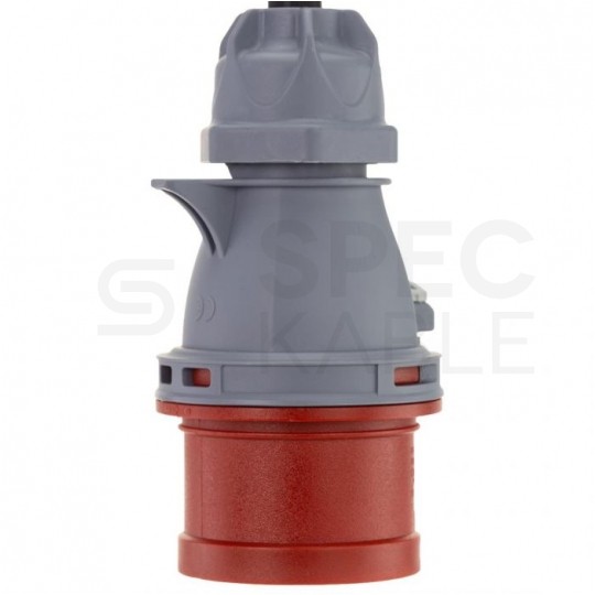 Adapter siłowy wtyk [5p] 16A / gniazdo [5p] 32A 400V IP44 na kablu OW 5x2,5mm2 0,5m