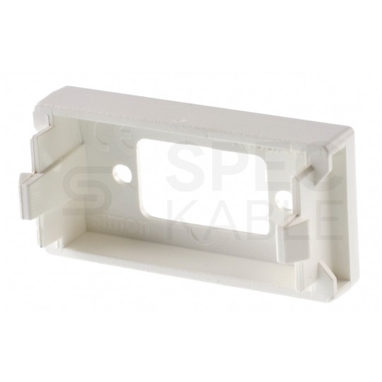 Adapter SVGA (D-Sub 15-pin) pojedynczy 1M 22,5x45 biały Cimabox