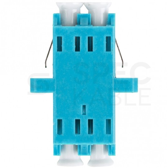 Adapter światłowodowy FO MM duplex LC/UPC-LC/UPC aqua OM3 LANBERG