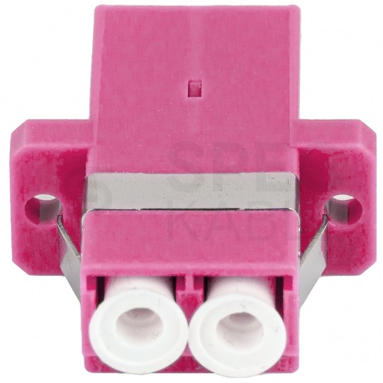 Adapter światłowodowy FO MM duplex LC/UPC-LC/UPC magenta OM4 LANBERG