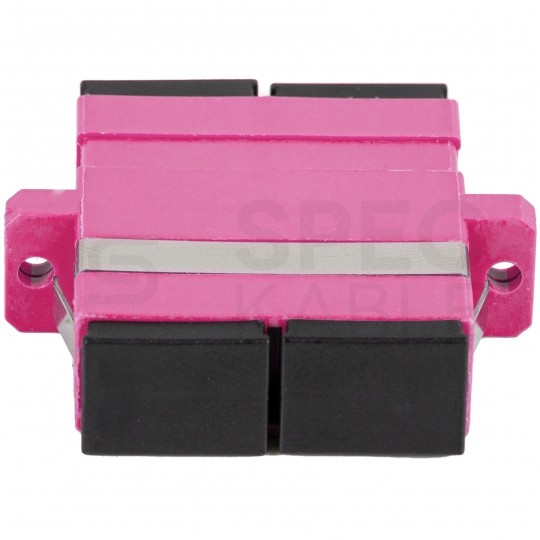 Adapter światłowodowy FO MM magenta SC/UPC-SC/UPC purple OM4 LANBERG