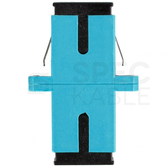 Adapter światłowodowy FO MM simplex SC/UPC-SC/UPC aqua OM3 LANBERG