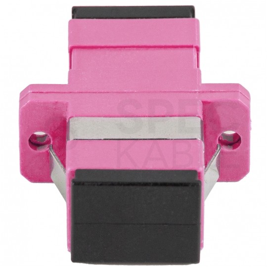 Adapter światłowodowy FO MM simplex SC/UPC-SC/UPC magenta OM4 LANBERG