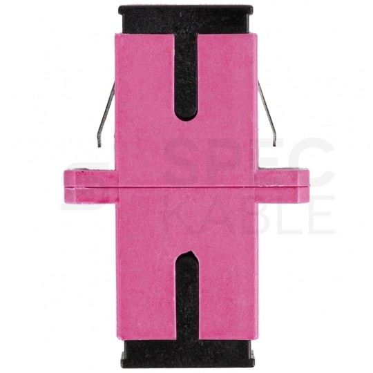 Adapter światłowodowy FO MM simplex SC/UPC-SC/UPC magenta OM4 LANBERG