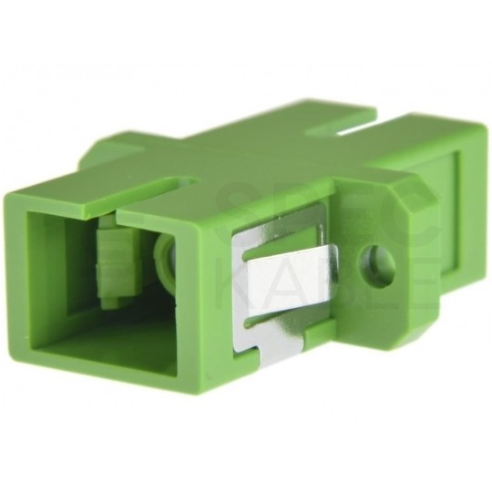 Adapter światłowodowy FO SM simplex SC/APC-SC/APC