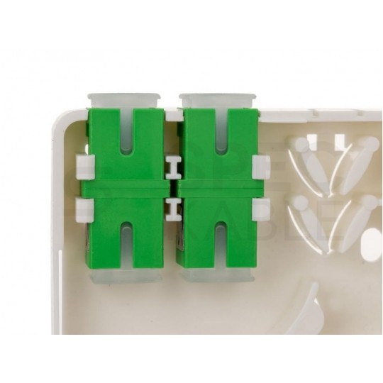 Adapter światłowodowy FO SM simplex SC/APC-SC/APC SLIM TELCOLINE