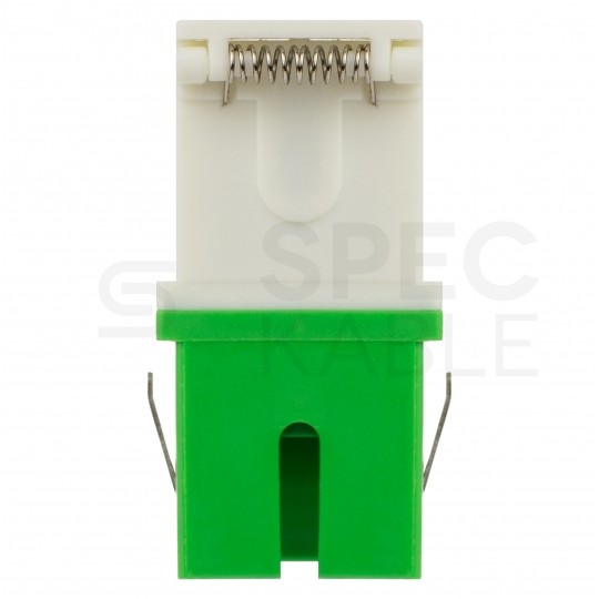 Adapter światlowodowy FO SM simplex SC/APC-SC/APC SLIM z klapką zabezpieczajacą TLC