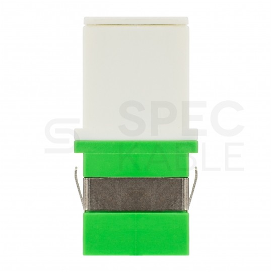 Adapter światlowodowy FO SM simplex SC/APC-SC/APC SLIM z klapką zabezpieczajacą TLC