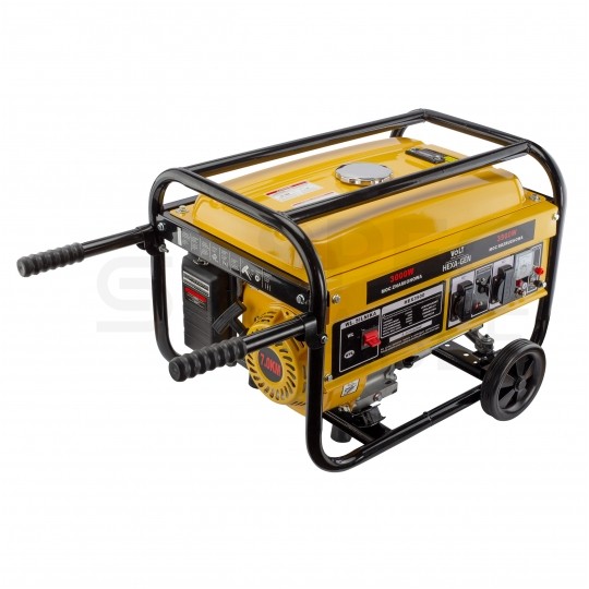 Agregat prądotwórczy 3500W 230V 1-fazowy generator prądu HEX-GEN 3500 VOLT