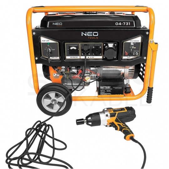 Agregat prądotwórczy 6000-6500W 230V 1-fazowy generator prądu NEO