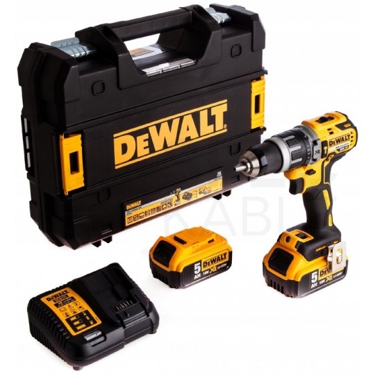 AKUM. WIERTARKO-WKRĘTARKA Z UDAREM XR 18V 2*5.0AH KUFER DEWALT