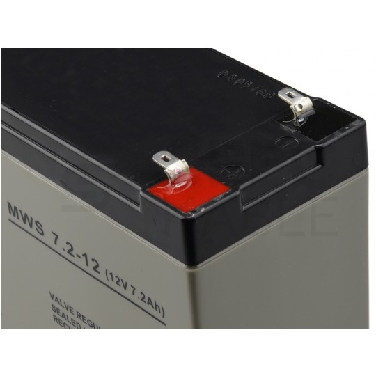 Akumulator AGM do systemów alarmowych 12V 7,2Ah MWS bezobsługowy (Faston 187) MW Power