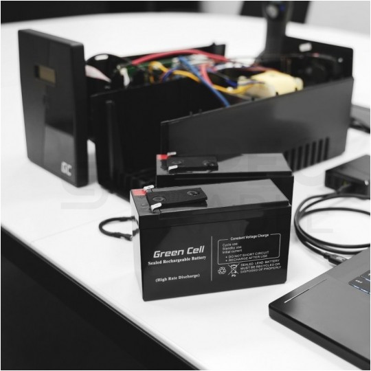 Akumulator AGM do zasilacza UPS 12V 14Ah bezobsługowy (Faston 250) Green Cell