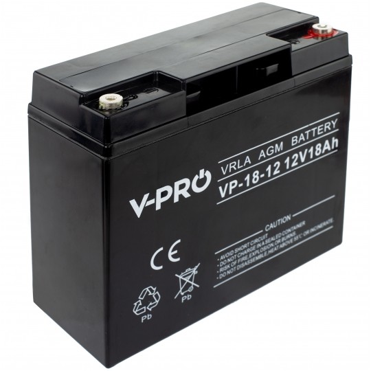 Akumulator AGM do zasilacza UPS 12V 18Ah bezobsługowy (śruba M5) VOLT VPRO