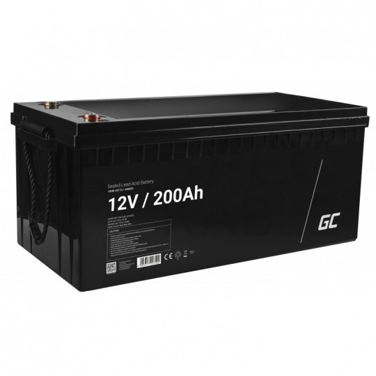 Akumulator AGM do zasilacza UPS 12V 200Ah bezobsługowy (śruba M8) Green Cell
