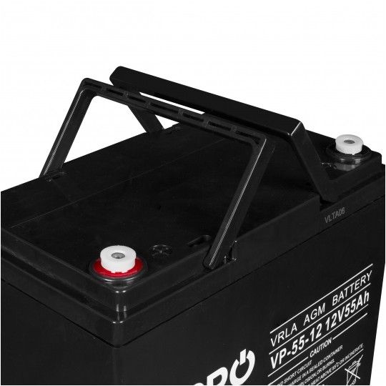 Akumulator AGM do zasilacza UPS 12V 55Ah bezobsługowy (śruba M6) VOLT VPRO