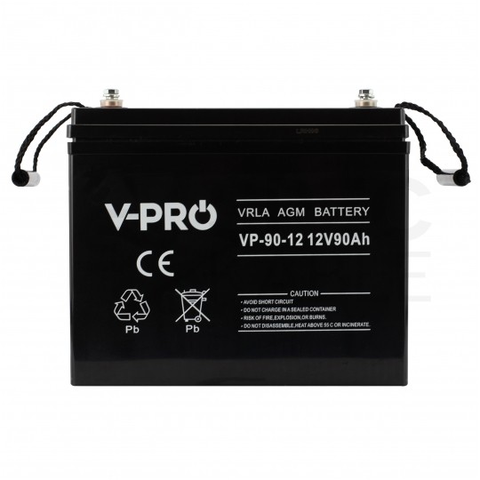Akumulator AGM do zasilacza UPS 12V 90Ah bezobsługowy (śruba M6) VOLT VPRO