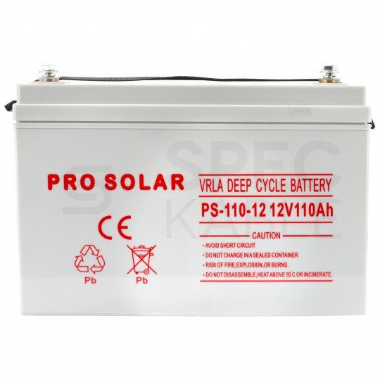Akumulator DEEP CYCLE do instalacji PV oraz UPS 12V 110Ah bezobsługowy (śruba M8) VOLT VPRO SOLAR