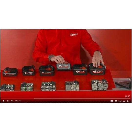 Akumulator M18 18V, Li-Ion o pojemności 8.0Ah MILWAUKEE