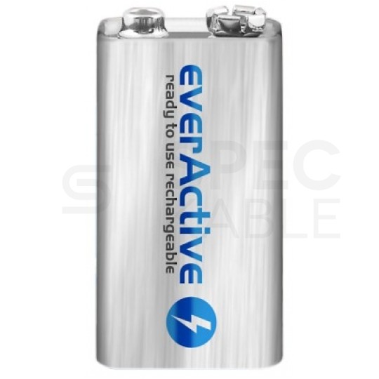 Akumulator Ni-MH 6F22 9V 250mAh (Ready 2 Use) everActive Silver Line BLISTER 1szt.