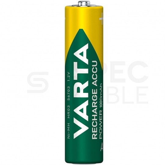 Akumulator Ni-MH R03 AAA 1000mAh 1,2V (Ready 2 Use) VARTA Recharge Accu Power BLISTER 4szt.