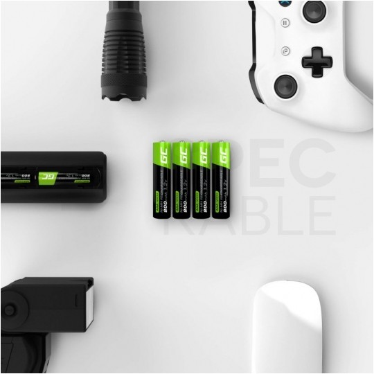 Akumulator Ni-MH R03 AAA 800mAh 1,2V (Ready 2 Use) Green Cell BLISTER 2szt.