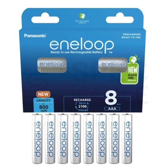 Akumulator Ni-MH R03 AAA 800mAh 1,2V (Ready 2 Use) Panasonic Eneloop BLISTER 8szt.